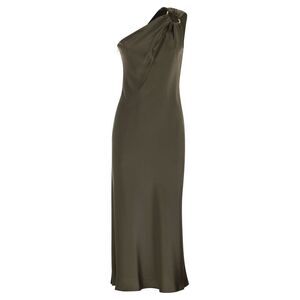 Maxmara Studio Women Mseentrata - One-Shoulder Dress In Shiny Satin